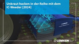 Unkraut hacken in der Reihe mit dem IC-Weeder [2024]