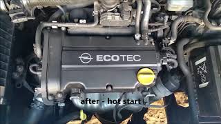 Z14XEP Timing Chain Replacement before/after Opel Astra G 1.4 2005 Twinport