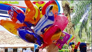 Balonku Ada  Lima -Burung Kakatua🧡Balon Karakter Mix Odong Odong Lucu🧡Lagu Anak Populer🧡Radit Family