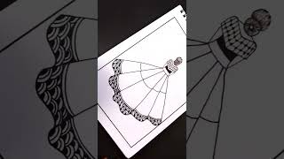 Girl mandala art | girl mandala drawing | shorts | youtube shorts