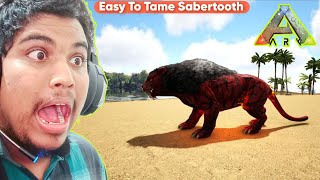 Finally I Tame Sabertooth In Ark Survival Evolved