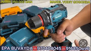 2024-YIL TUGAP QOLGAN#makita #bosh #dewalt 10 M  PATRON  BEZCHOTKA 48V LION BATEREKALI GARANTIYA BOR