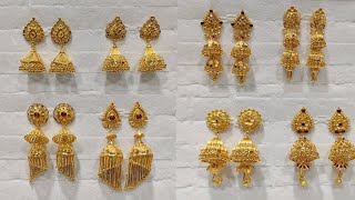 Latest Gold Jhumka Designs 2023 || DK Jewellers Gold Jhumka Designs