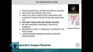 Dr. Alejandro Luque-Suarez. Department of Physiotherapy. University of Malaga. (Spain)