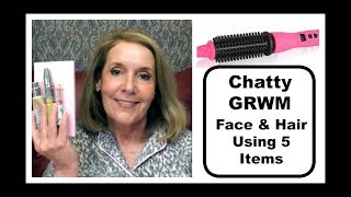 Chatty 5 Item (Including Hair) Full Face Get Ready With Me  - GRWM