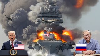 Очень неожиданно! Российские самолеты Як-130 бомбардировали американский авианосец, пока тот не зато