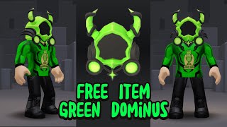 Cara Mendapatkan ITEM GRATIS GREEN DOMINUS HELMET di ROBLOX 😍😍