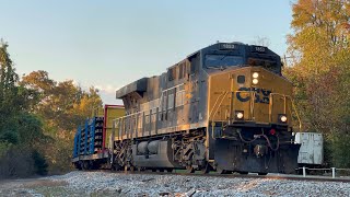 Chasing Solo CSX 1853 NYC Heritage Leads CWR Train W019-11 on 10/23/24