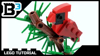 How to Build A LEGO Christmas Cardinal