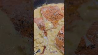 Creamy garlic Tuscan Salmon#cooking #salmon #food #recipe #fish #lunch #dinner #asmr #foodie #creamy