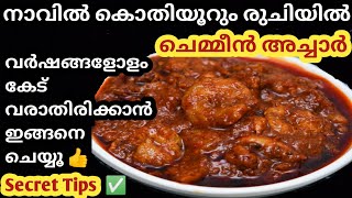 😋രുചിയൂറും നല്ല നാടൻ ചെമ്മീൻ അച്ചാർ/Prawns Pickle/Chemmeen Achar/Shrimp Pickle/Chemmeen achar recipe