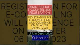 REGISTRATION FOR E-COUNSELLING WILL COMMENCE ON OR AFTER 06 MAR 2023 