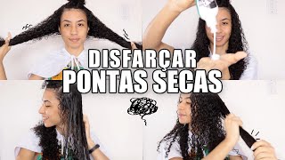 COMO DISFARÇAR PONTAS SECAS SEM CORTAR O CABELO? | Ludmila Reis