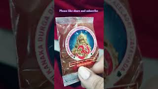 Vijayawada Kanaka durgamma kumkuma prasadam#god #shortvideo