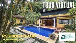 Linda casa colonial em meio ao verde no centro de Petrópolis, RJ | Tour virtual completo