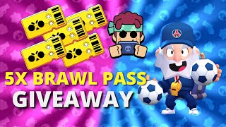 BRAWL PASS GIVEAWAY X5 😱🥳