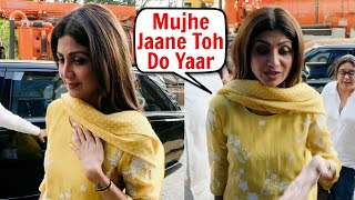 Shilpa Shetty Gets Angry With Media As She arrives To Meet Govinda In Hospital