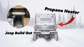 Lightweight Truck Bed Buildout: Harker Outdoors Bench & Cabinet System, Plus Heater in a Jeep