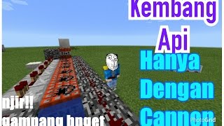 Cara Membuat Kembang Api dengan cannon - Minecraft PE 0.15.0