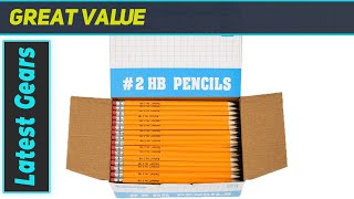 Wood-Cased #2 HB Pencils, Pre-Sharpened, Best Bulk Pack for Every Need