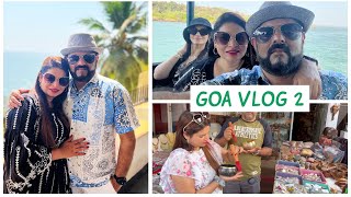 Let’s go Goa Shopping 🛍️ | Dinner Date | Calangute Beach | Goa Vlog Series Day2 | Megha Dhade Vlogs