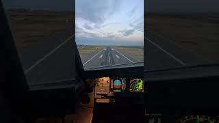 Makhachkala landing Airbus A319 #airbus #cockpit #aviation #gopro