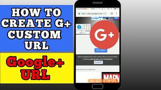 How to Create Google Plus/G+ Custom URL On Mobile | G+  का Custom URL कैसे बनाते है मोबाइल से Hindi