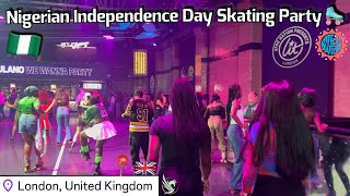 AFRONATION Threw a NIGERIAN Roller Skating Party 🛼🇳🇬 Independance Day 2024 Vlog | UK