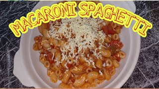 EASY MACARONI SPAGHETTI RECIPE!!! HOW  TO COOK MACARONI SPAGHETTI