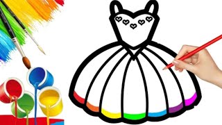 Cute dress 👗 🥻 Drawing, Coloring and Painting for Kids and Toddlers,24