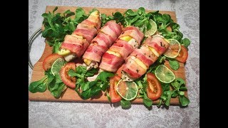 Вкуснятина! Куриная грудка в беконе // Chicken breast wrapped in bacon