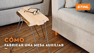 Cómo fabricar una mesa auxiliar de madera | STIHL DIY