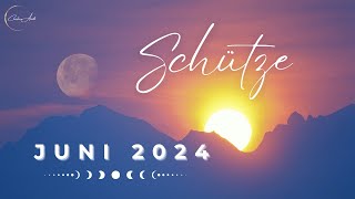 Schütze Juni 2024 // ✨ Ein Ausgleich winkt dir ⚖️ Ein Herzenswunsch soll sich erfüllen. ♥️✨🍀