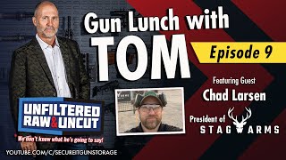 Disrupting the Gun Safe Biz - Gun Lunch with Tom-What You Missed Ep 9 handgun safe news, Chad Larsen