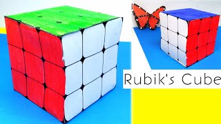 How to Make a Paper Rubik's Cube | Paper Rubik's Cube | How to make rubik's cube out of paper