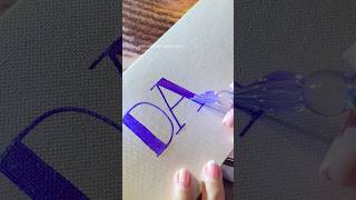 Create Stunning Name Lettering with a Glass Pen! #shorts #nhuandaocalligraphy