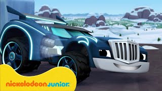 Blaze et les Monster Machines | Crusher contre Blaze, la course au final | Nickelodeon Jr. France