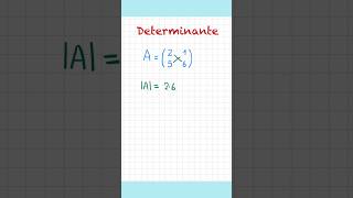 Determinante de orden 2. 🤓✌️ #ingedarwin #matemática