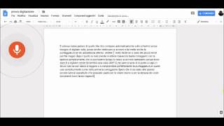 Digitazione vocale con Documenti di Google
