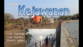 CIREBON punya PANTAI KEJAWANAN || pantai asik, ramai juga seru || wisata populer || WISATA CIREBON