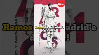 Sergio Ramos Real Madrid'e geri dönüyor. #realmadrid #sergioramos