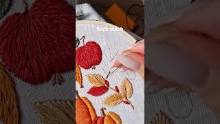 Basic back stitch embroidery #embroidery #handembroidery #handmade #stitch #art #craft #fall #needle