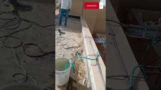 concrete wall coring,using dust free coring machine#constructionworks#ideas#skills#shortvedio#shorts