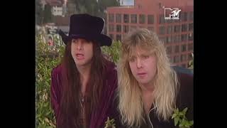 Steven Adler Roadcrew - MTV UK Interview 1992.01.26 (Headbangers Ball Full HD Remastered Video)