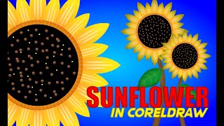 SUNFLOWER using CorelDRAW