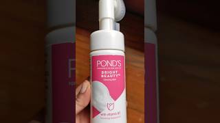 Ponds white beauty foaming facewash demo and review #shorts #skincare #facewash #review #facewash