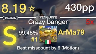 💝8.19⭐ArMa79 | Kagetora. - Crazy banger [PENGUINS] #1 430pp 99.48%  5x