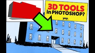 Using Photoshops 3D tools for Drawing Buildings