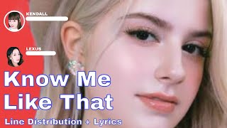 VCHA - Know Me Like That Line Distribution + Lyrics