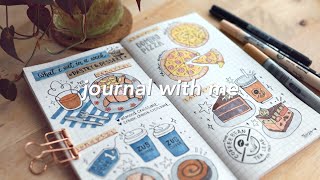 ♡ journal with me ✍🏼⎪pastry and dessert theme 🥐🍰 ⎪asmr